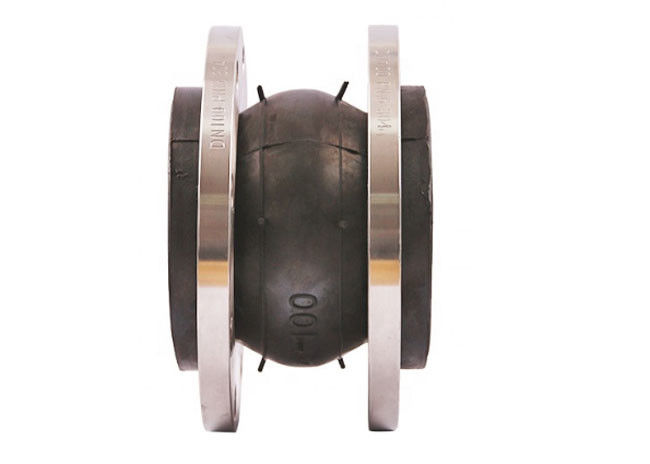 DN40-DN600 Rubber Expansion Flexible Joints Single Sphere Flanged Type