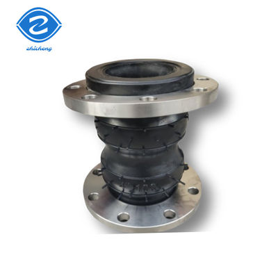 Double Sphere Rubber Expansion Joint Ansi 150lb Din Pn16 Epdm Carbon Steel Flanged Elastomeric