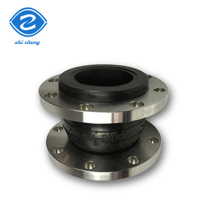 Round Single Sphere Expansion Joint Rubber DN25 DN3000 Flange Stainless Steel 304 316L