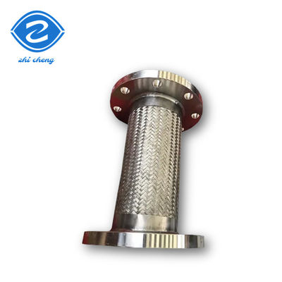 SS304 Flange Joint Corrugated Stainless Steel Metal Hose For Steam Air Conditioning Tank DN32 DN3000mm