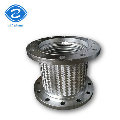 High Temp Braided Stainless Steel Garden Hose Flanged Manufacturers High temperature gas conveying metal flexible hose, hydraulic system stainless steel compensating flexible hose, chemical medium pre