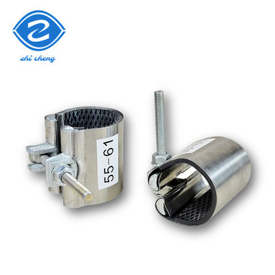 Stainless Steel Thread Straight Pipe Coupling Repair Clamp For Small Diameter Pipes
