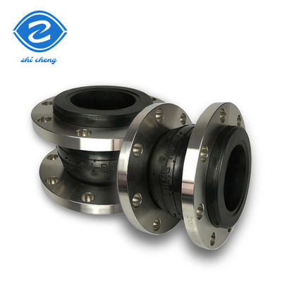 Neoprene Pipe Rubber Expansion Joint Oil Proof Seismic Compensator Ss304 Flange Epdm Single Sphere