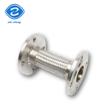 Dn500 Ss304 Braided Stainless Steel Flexible Metal Hose With Fittings Braided Carbon Steel Flange Corrugated Steam