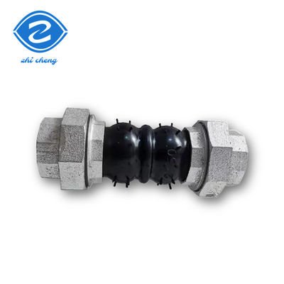 10mm 15mm Equal Head Double Sphere Rubber Expansion Joint For Weak Acids