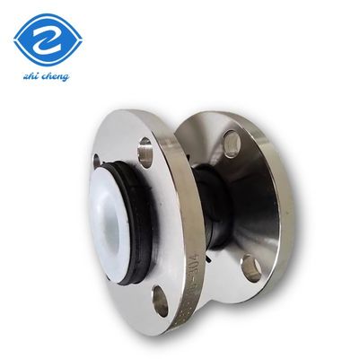 Round Head Code Ss304 Flange Connection Chemical Pipeline Epdm Ptfe Lined Rubber Expansion Joint
