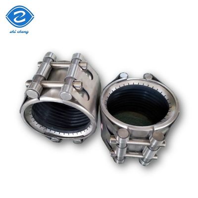 304 Stainless Steel Gear Ring EPDM Sealed Pipe Connector  Quick-Install Gear Ring Pipe Connectors Do Not Require Welding High-Pressure Gear Ring Type Pipeline Leak Sealing Device For Pressure Repair