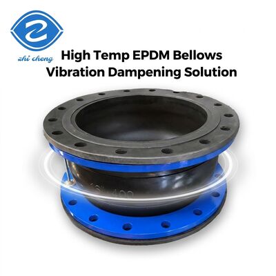 DN25-DN3000 flexible pipe expansion joint rubber Fully End-Sealed Flanged Bellows EPDM Single Sphere